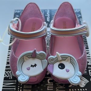 Mini Melissa unicorn glitter sandal